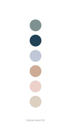 the color palette is shown in different shades