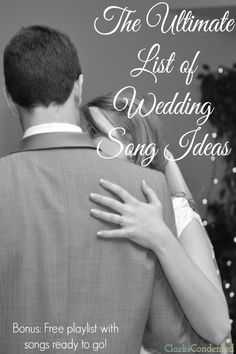 the ultimate list of wedding song ideas