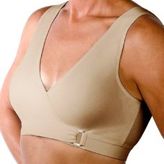 Easy-Open Front Bra Features: Easy-Open Front Velcro Closure Allows For Easy On And Off Simplifying Dressing And Undressing, Especially For Those With Mobility Issues. Smooth, Wide Straps Larger Strap Width Delivers All-Day Comfort While No Metal Or Plastic Accessories Eliminate Skin Irritation Found With Conventional Bras. Removable Pads Provides Light Support With Smooth Contour And Coverage. Perfect For Those Who Need Extra Support And Coverage. Smooth Hidden Seams Eliminates Bulky Seams Avoi Velcro Bra, Front Close Bra, Open Bra, Most Comfortable Bra, Comfortable Bra, Front Closure Bra, Bra Pattern, Bra Size Charts, Bra Cup