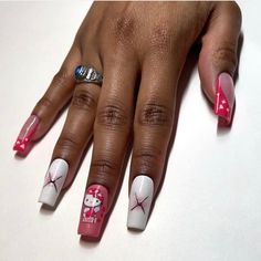 Handpainted Hello Kitty V-Day Gel Press On Nails Length + Shape In Photo: Medium Square Length Prices: Short: 83 Medium: 93 Long: 103 Sizing: - Sizing Kit ($15 W/ Free Shipping) - Virtual Sizing (Send Photo Of Your Nails On My Ig @Kaibykarizma) What’s Included? 1 Set Of Nails Nail Glue, Wooden Cuticle Pusher, Buffing Cuticle Pusher, Buffing Block, Mini File, Alcohol Pads, And Nail Stickies (For 1-2 Day Use) Application + Removal Instructions Sizes/Shapes/Length Dm Me Your Sizes! Coffin? Square? Nails Length, Alcohol Pads, Gel Press On Nails, Badtz Maru, Hello Kitty Nails, Gel Press, Nail Length, V Day, Cuticle Pusher