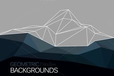 an abstract geometric background with white lines on black and gray colors, consisting of low polygonic shapes