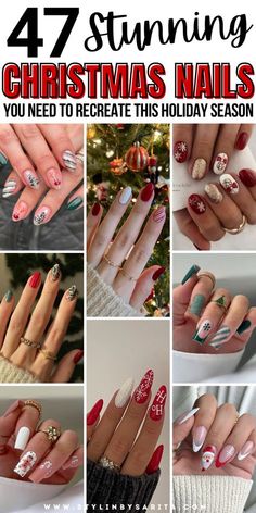 Classy Christmas Nails Short Almond, Christmas Nails Gel Almond, Christmas Nail Ideas 2024, Christmas Nail 2024, Hope Nails Design, Christmas Nail Designs 2024, Christmas Nails Inspo 2024, Christmas Lights Nails Design