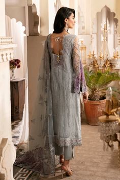 Brand: RamshaCollection: Luxury Handmade Wedding CollectionFabric: NetDESIGN DETAILS: Embroidered Handmade Front With Sequence (net) Embroidered Back With Sequence (net) Embroidered Handmade Sleeve With Sequence (net) Embroidered Patch For Daman (organza) Embroidered Dupatta With Sequence (net) Embroidered Dupatta Patti (organza) Raw Silk For Lining 2.5 Yard Raw Silk Trouser 2.5 Yard DISCLAIMER:* Lining, Laces, and Tassels are not included in unstitched variants.* Embellishment items in stitched Traditional Organza Lawn Suit For Weddings, Organza Lawn Suit With Intricate Embroidery For Reception, Wedding Lawn Suit With Intricate Embroidery, Organza Lawn Suit With Chikankari Embroidery For Reception, Organza Lawn Suit With Dabka Work For Wedding, Organza Dupatta With Dabka Work For Ceremony, Semi-stitched Lawn Suit With Sheer Dupatta For Wedding, Wedding Lawn Suit Semi-stitched With Sheer Dupatta, Semi-stitched Sets For Eid Ceremony