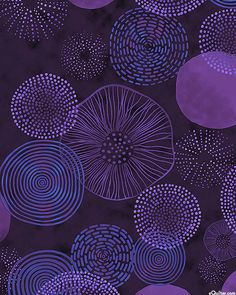 an abstract purple and blue background with circles