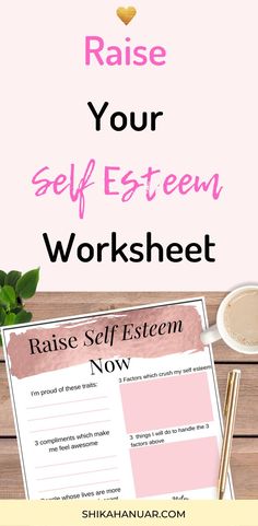 Raise your self esteem with this printable! It helps build your confidence after a bad day or if you have been criticised. Your self worth is not determined by your achievements or the amount of money you make. Your contributions to your family and people around you are  valuable (although may be taken for granted). This worksheet will help boost your self worth fast.  Perfect for those interested in mental health, anxiety, self love, self care tips, productivity tips, self esteem and happiness. Feel Better About Yourself, Self Love Self Care, Build Your Confidence, Worth Quotes, Mental Health Resources, Coaching Tools