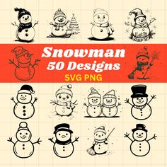 snowman 50 designs svg