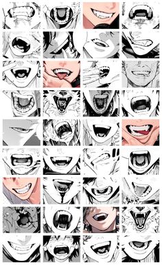 an image of many different faces in black and white