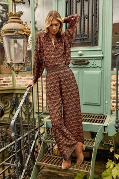 Pink October, Wide Trousers, Printed Trousers, New Paris, Straight Trousers, Pantalon Large, Fitted Trousers, Inspiration Mode, Dress Trousers