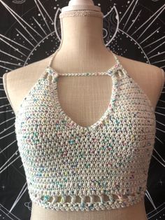 🖤CUSTOM ORDERS WELCOME🖤 100% cotton crochet top. Hand wash or machine wash on delicate. I also recommend using a garment bag. Lay flat to dry. US size small. Approximately 10 inches tall and 18.5 inches wide with tie in the back.  Measurements are taken flat (not stretched). Pattern by Mermaid Cat Spring Cotton Top With Crochet Lace, Fitted Crochet Cotton Top, Fitted Crochet Tops Made Of Cotton Yarn, Crochet Cotton Crop Halter Top, Summer Cotton Tops With Crochet Lace, White Crochet Cotton Halter Top, Fitted Cotton Crochet Top With Crochet Lace, Fitted Cotton Crochet Top With Lace, Fitted Cotton Crochet Lace Top