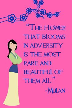 the flower that blooms in adversity is the most rare and beautiful of them all