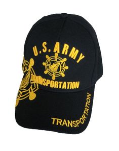 U.S. Army Transportation, emblem, black hat Raised Embroidery, Embroidery Letters, Logo Emblem, Army Soldier, Great Conversation Starters, Head Shapes, Button Top, Black Hat, Emblem Logo