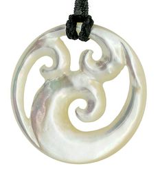 Beautifully hand carved and finished on both sides. Size: 3.8cm (38mm) (1.5") Approximate diameterComes on a one size fits all, adjustable, hand-braided cord.Nacre (Nay-Ker) is the substance found inside a variety of mollusks, to include the pearl oyster, from which pearls are formed...aka mother-of-pearl.The koru spiral represents the uncurling fern frond, opening up bringing new life and purity into the world. It is a symbol of peace, tranquility, harmony and new beginnings.Typically, items ar Triple Spiral, Pearl Oyster, Necklaces With Meaning, Fern Frond, Spiral Necklace, Symbol Of Peace, Oyster Pearl, Necklace For Girlfriend, Necklace White