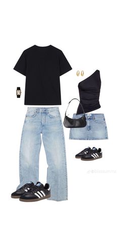 Black Sambas Outfit, Black Sambas, Sambas Outfit, Matching Fits, Couple Matching Outfits, Couple Fits, Outfits Jeans, Hipster Outfits, Matching Couple Outfits