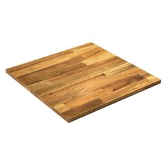 a wooden cutting board on a white background