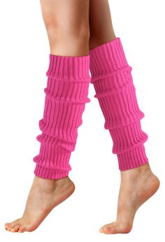 PRICES MAY VARY. Skin-friendly Material - These knit leg warmers are made of polyester elastic fibers. They are soft and comfortable, and can well keep the heat in the calf and bring you warmth throughout the day. Size - Total length: 46cm/18.11inch. The leg warmer has a certain degree of elasticity and can accept a maximum upper leg circumference of 55 cm/21.65 inch. One size fits most people. Multiple Occassion - Suitable for various occasions, such as parties, dances, and gyms. Leg warmers ca Pink Legwarmers, Yoga Party, Knitted Leg Warmers, Knit Leg Warmers, Leg Warmer, Sports Fashion, Halloween 2024, Women Legs, Socks And Hosiery