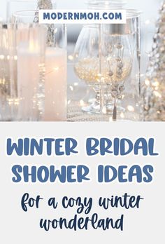 winter bridal shower ideas for a cozy winter wonderland