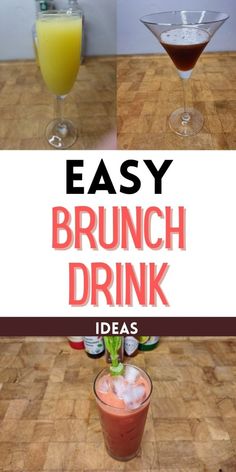 the easy brunch drink is ready to be served