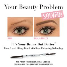 IT's Your Brows But Better™!! Achieve natural-looking, polished, full eyebrows at your fingertips with Brow Power® Skinny Pencil! High End Makeup Brands, Am I Pretty, Full Eyebrows, Full Brows, Eye Brows, Great Makeup, High End Makeup, Perfect Eyebrows, Makeup Must Haves