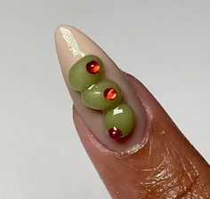 Funky Minimalist, Martini Nails, Olive Nails, Food Nails, Really Cute Nails, Spring Nail, Dream Nails, Fire Nails, Funky Nails