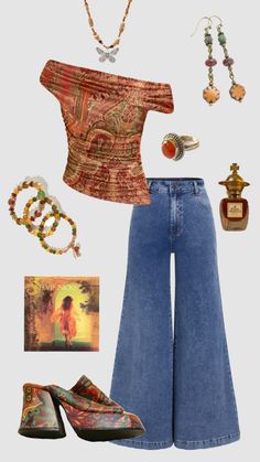 70s Outfits Ideas, Continue A Nadar, Look 80s, Outfits 70s, Trendy Outfit Ideas, 70s Inspired Fashion, 70s Outfits, Earthy Outfits