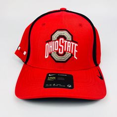 Nike Ohio State Hat New With Tags Shipped Boxed Casual Adjustable University Red Hat, Adjustable Collegiate Red Hat, Adjustable Red Collegiate Hat, Red Adjustable Collegiate Hat, Ohio State Helmet, Ohio State Merch, Nike Accessories, Nike Red, Ohio State