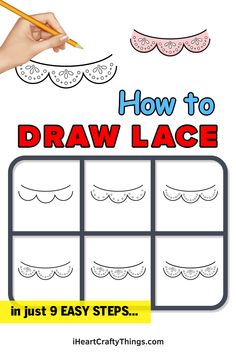 how to draw lace in just 9 easy steps with pictures and instructions for beginners