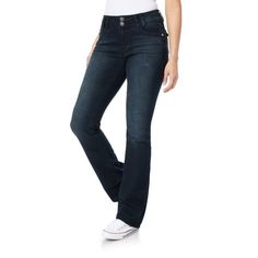 The Luscious Curvy Bootcut is our throwback inspired mid rise fit in soft stretch denim. The forever flattering fit from season to season! Whether youre looking for your go to jeans in a fresh wash or you want to try a new fit entirely, WallFlower has a little something for everyone! We are size inclusive (standard, curvy and plus), which means  great jeans for all women. Period Size: 17.  Color: Blue.  Gender: female.  Age Group: adult. Warm Pants, Womens Jeans Bootcut, Winter Jeans, Denim Jeggings, Lined Jeans, Juniors Jeans, Denim Flares, Plus Size Jeans, Wide Leg Denim