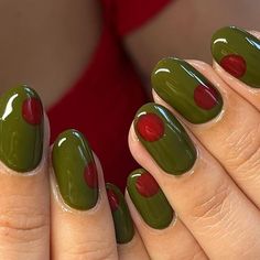 #nailinspo #olivenails #nailart #olives #trendynails #inspo #vacations #summer #nailsinspo #inspomanucure #wallpaper #poster #baground #aesthetic #trendy #summer24 Olive Nails, Her Nails, Short Acrylic, December 26, July 3, Dream Nails, Fire Nails, Funky Nails, Dope Nails