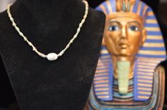 Ancient Egyptian Scarab and Faience bead necklace Fashion Photo, Custom Fit