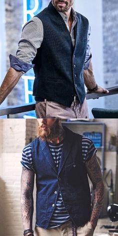 Mens Vest Casual, Bohemian Style Men, Fashion Vest, Vest For Men, Mens Boots Fashion, Casual Vest, Mens Clothes, Golf Fashion