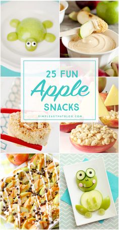 25 fun apple snacks for kids to make