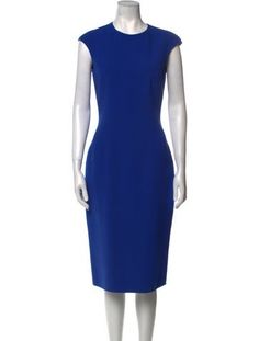 Michael Kors Collection Virgin Wool Sheath DressBlueShort Sleeve with Crew NeckConcealed Zip Closure at BackFit:Dresses by Michael Kors Collection typically fit true to size. Michael Kors Collection, Midi Length Dress, Outerwear Sweater, Shirt Accessories, Hoodie Dress, Sweater Accessories, Dress Accessories, Jacket Tops, Midi Length