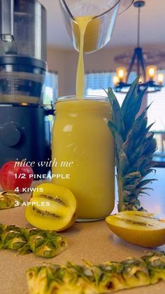 Kiwi Juice, Fruit Juice Recipes, Natural Juice, Juice Cleanse Recipes, Juicy Juice