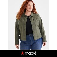 in stock Plus Size Denim Jacket, Plus Size Denim, Blazer Jacket, Denim Jacket, Pick Up, In Store, Buy Online, Plus Size, Blazer