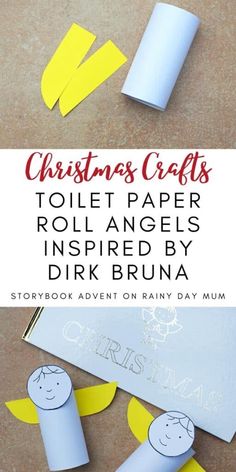 christmas crafts toilet paper roll angels inspired by diy bruna with text overlay