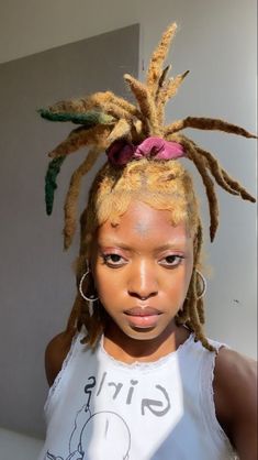 Untwisted Locs, Y2k Locs, Wicks Locs, Locs Women, Dyed Dreads, Loc Goals, Beautiful Dreadlocks, Short Locs Hairstyles