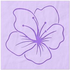 Hibiscus Flower Stencil Hibiscus Template, Flower Stencils, Flower Tat, Painting Methods, Plastic Stencil, Glass Walls, Flower Stencil, Concrete Wood, Metal Projects