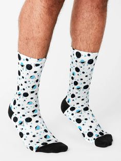 "Circles and Triangles- Blue and Black Circles and Triangle" Socks for Sale by MaritzaGoodIdea | Redbubble Blue And Black, Socks For Sale, Triangles, Circles, Socks