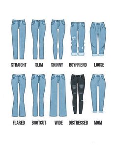 the different types of jeans that you can wear for every body type person in your life