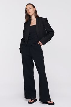 Elizabeth is 5ft 11in, a regular size S and wearing a S. Fun Pants, Black Sweatpants, Casual Elegance, Mix N Match, Mix And Match, The Go, Wide Leg, A Line, Sweatpants