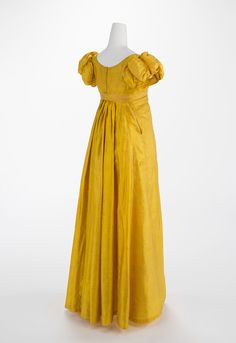 Evening dress | French | The Metropolitan Museum of Art Yellow Ballgown, Morning Dress, Museum Fashion, Court Dresses, Costume Institute