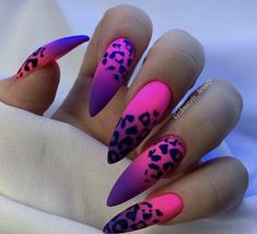 Neon Summer, Leopard Nails, Animal Print Nails, Nails 2024, Neon Nails, Fancy Nails, Dope Nails, Short Acrylic Nails, Best Acrylic Nails