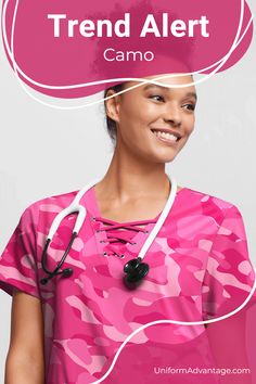 Add some adventure to your workday with camo prints from Uniform Advantage! Our camo scrubs aren't just fashionable, they're packed with function too. Enjoy the comfort of Easy Stretch Scrubs wrapped in trendy camouflage. From medical to nursing scrubs, we've got a print scrub that matches your style. Don’t blend in, stand out with our camo prints! Camo Prints, Camo Fashion, Shoes Shop