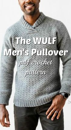 the wolf men's pullover pattern