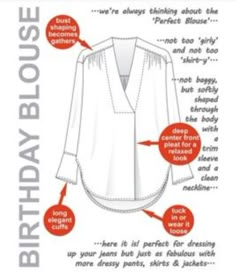 an image of a birthday blouse instructions