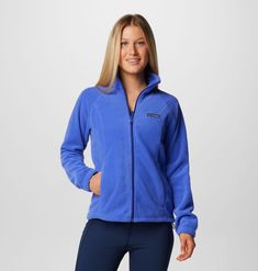 A Columbia classic. Crafted with lightweight, plush fleece, zippered pockets, and a cold-blocking collar, it’s an essential you can wear in cool weather or under a jacket for extra warmth. Womens Parka, Columbia Jacket, Sleek Fashion, Columbia Sportswear, Outerwear Coats, Clematis, Jacket Sale, Outerwear Women, Fleece Jacket