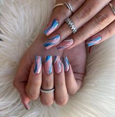 Manicure Nail Designs, Beige Nails, Nails 2020, Neon Nails, Nail Designs Summer, Long Acrylic Nails, Nail Manicure, Nail Tech