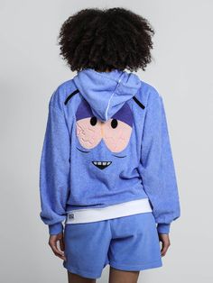 100% cotton terry cloth Direct embroidery on chest Direct embroidery patch on back Drawstring Hood imported Dumbgood exclusive Officially licensed South Park merchandise South Park Jacket, Towelie South Park, South Park Towelie, Embroidery Patch, Embroidery Patches, Terry Cloth, South Park, Apparel Accessories, Hello Kitty