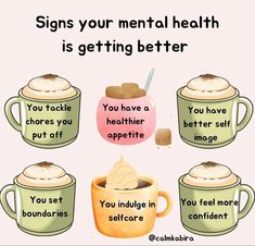 Positive Signs, Healthy Coping Skills, Mental Health And Wellbeing, Getting Better, Good Mental Health