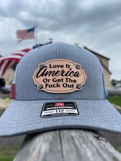 Leather Hat With Curved Brim And Leather Patch, Leather Baseball Cap With Logo Patch, Leather Baseball Cap With Logo Patch And Flat Brim, Leather Baseball Cap With Curved Brim And Leather Patch, Leather Baseball Cap With Leather Patch, Leather Snapback Cap With Leather Patch, Flat Bill Leather Hat With Leather Patch, Leather Flat Bill Hat With Leather Patch, Leather Trucker Hat Snapback